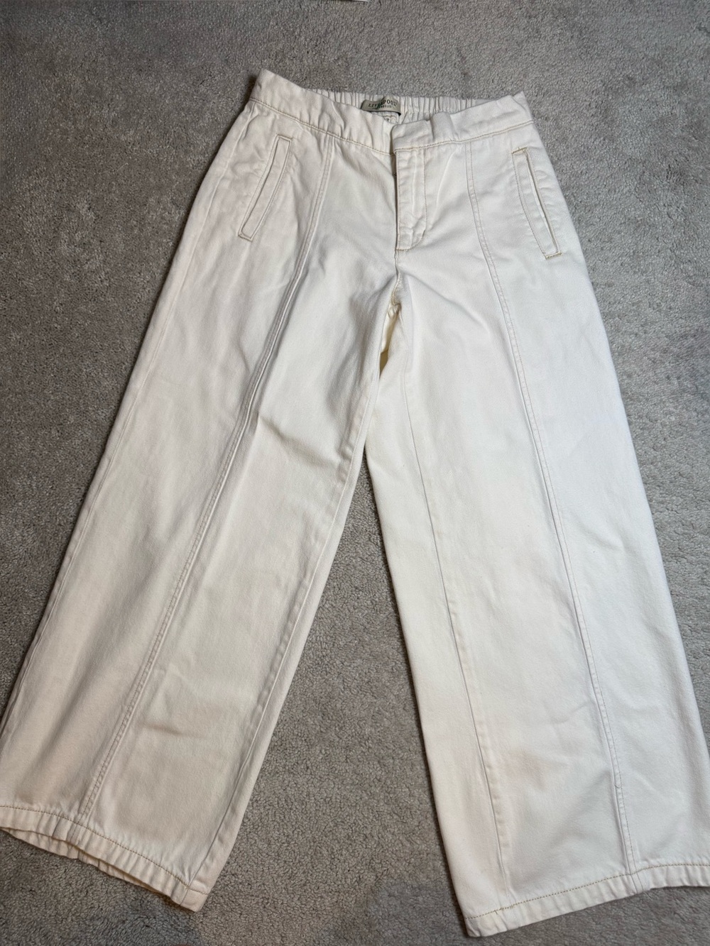 Liverpool Women's Wide-Leg Pants in Off-White
